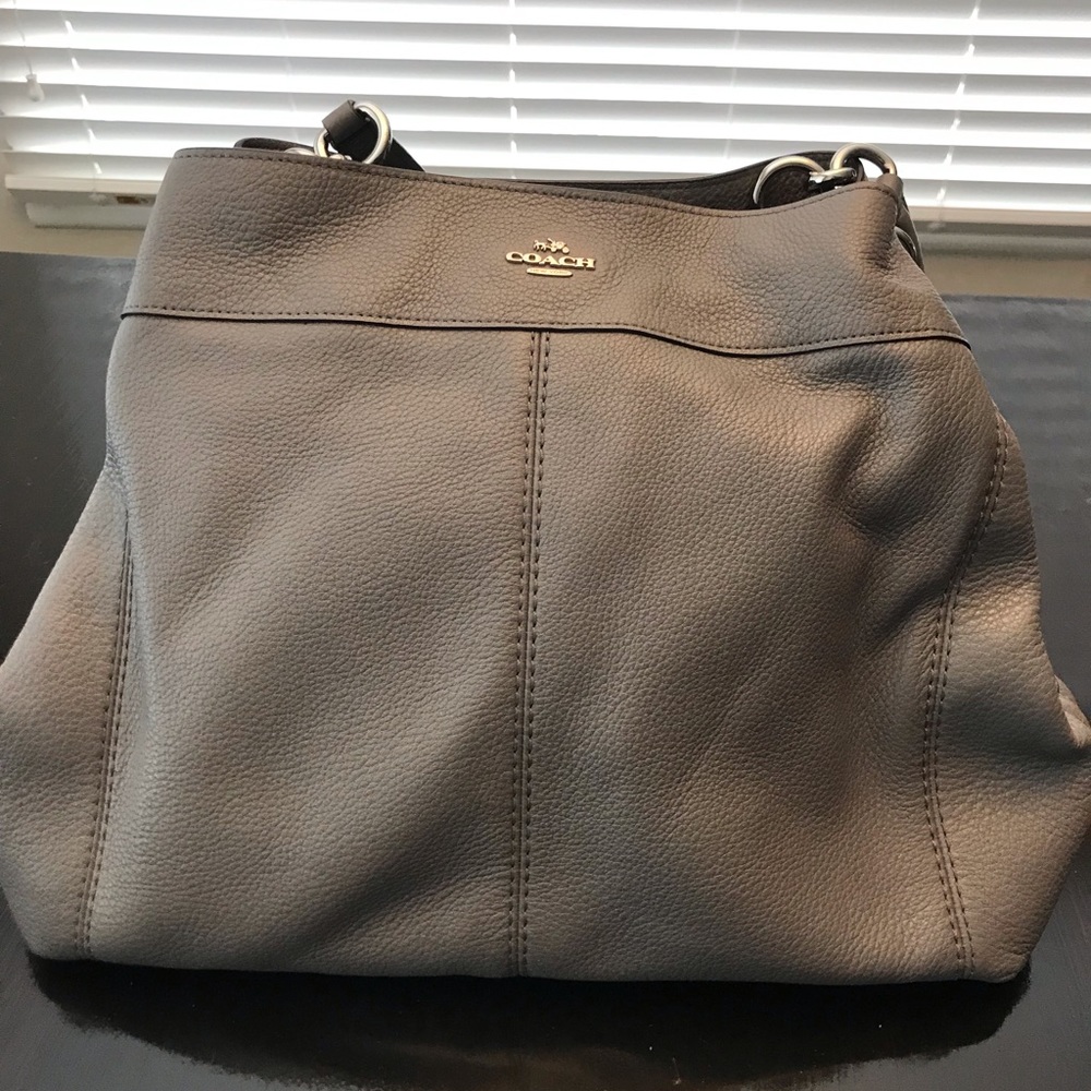 Coach pebble leather hobo